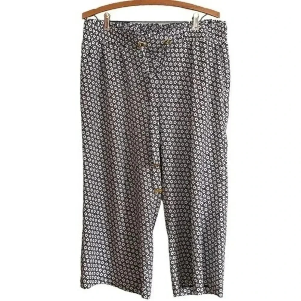 Michael Kors Floral Wide Leg Dress Pants